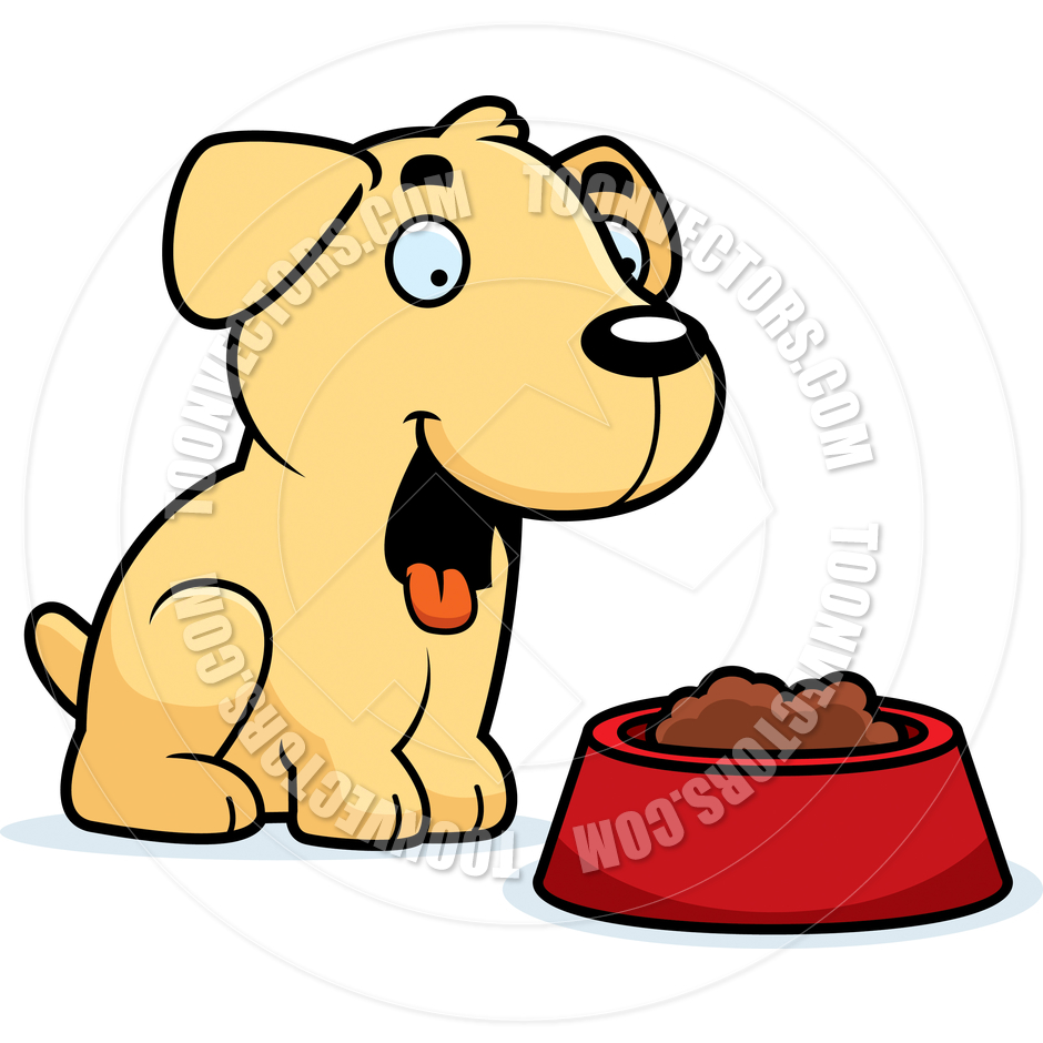 940x940 Cartoon Labrador Retriever Dog Food By Cory Thoman Toon Vectors