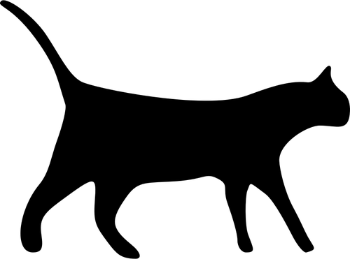 500x371 20037 Black Cat Silhouette Clip Art Free Public Domain Vectors