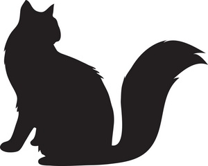 300x240 Silhouette Clipart Cat