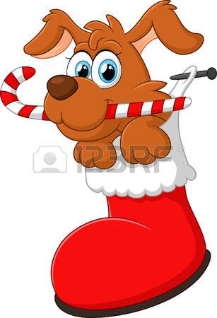 307x450 Dog Christmas Cartoon Dog Christmas District Holiday Card Ideas