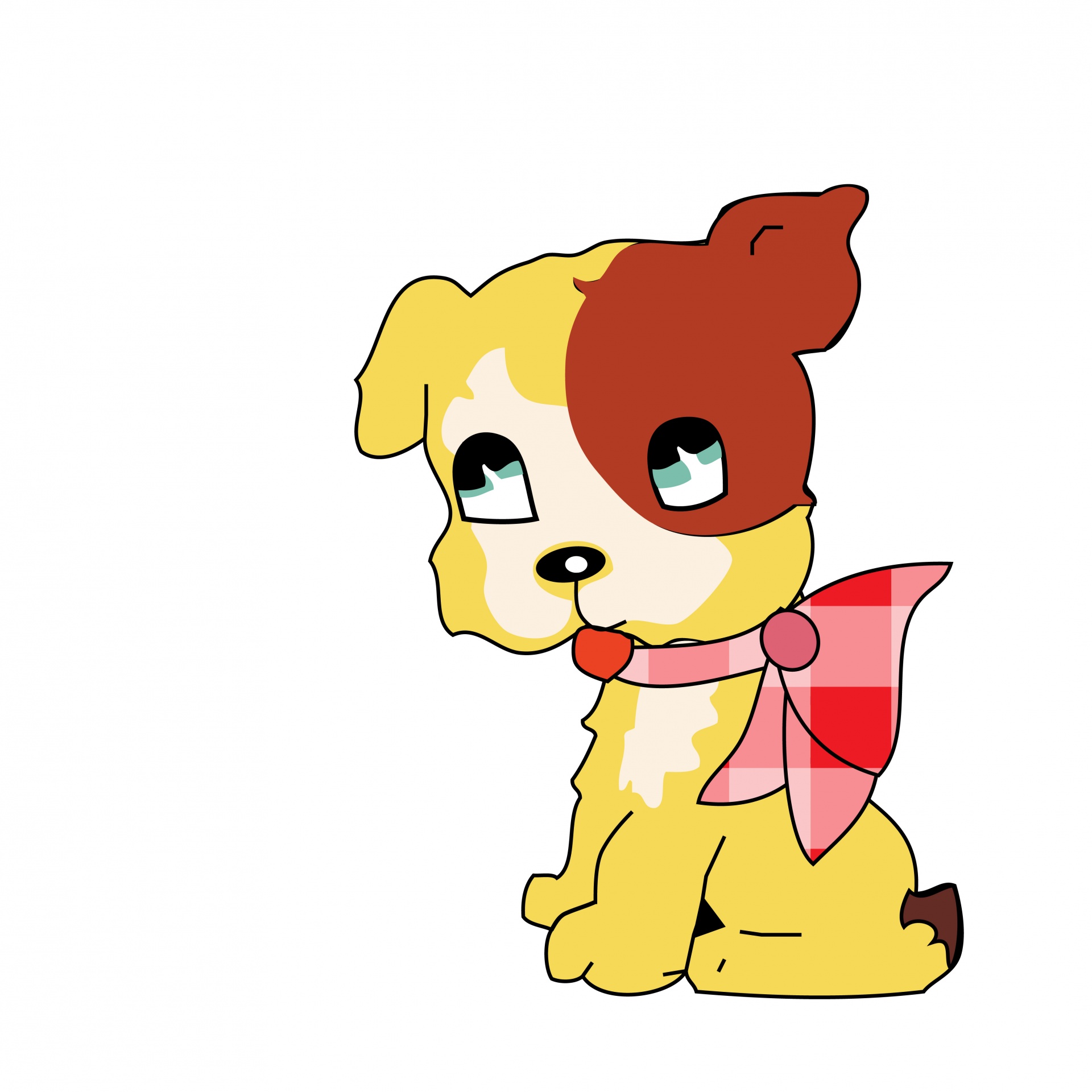 1920x1920 Cute Dog Clipart Free Stock Photo