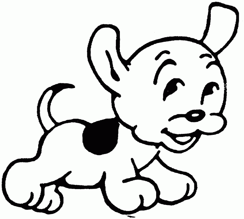 Dog Clipart Black And White