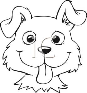 278x300 Dog Face Clipart Black And White Clipart Panda