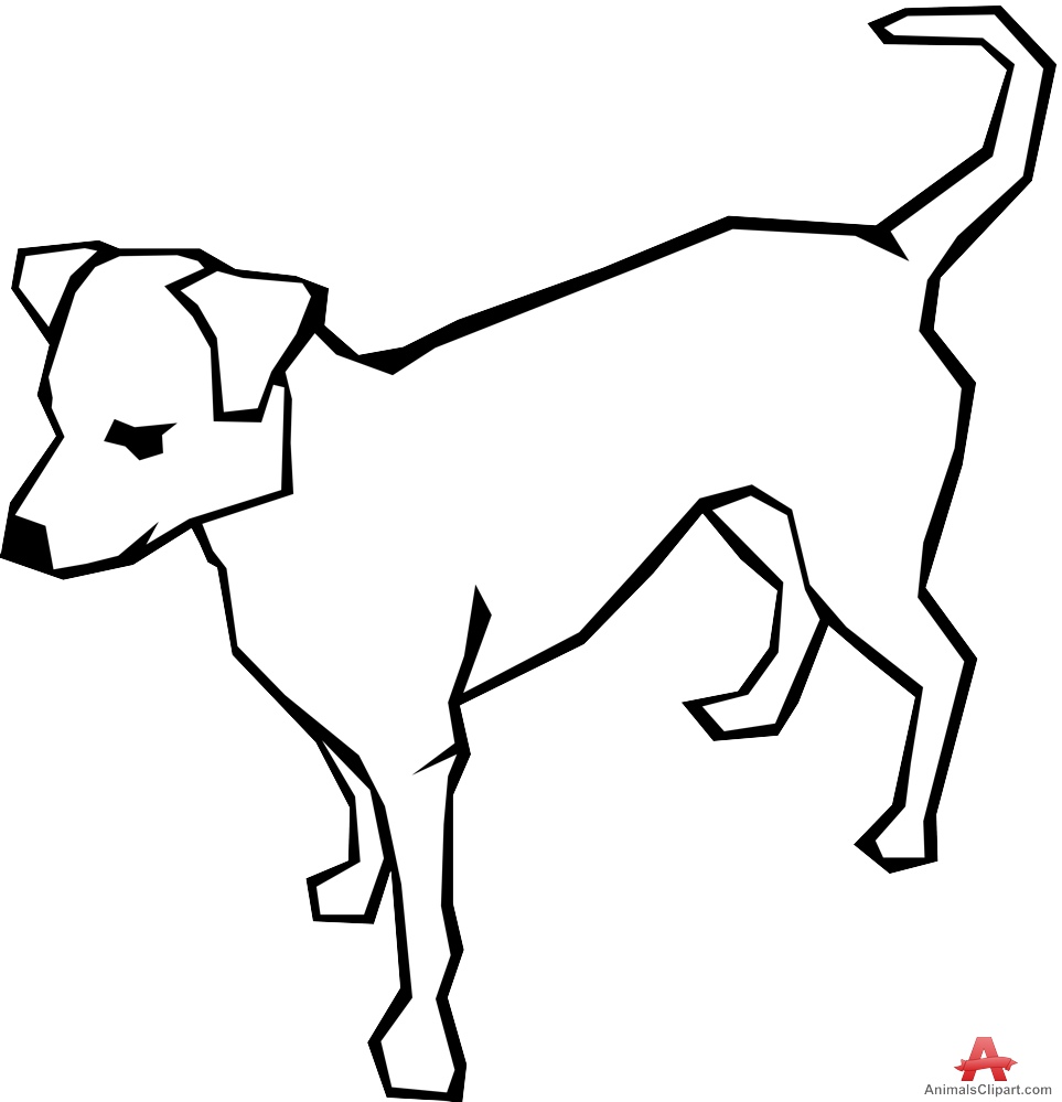 963x999 Dog Outline