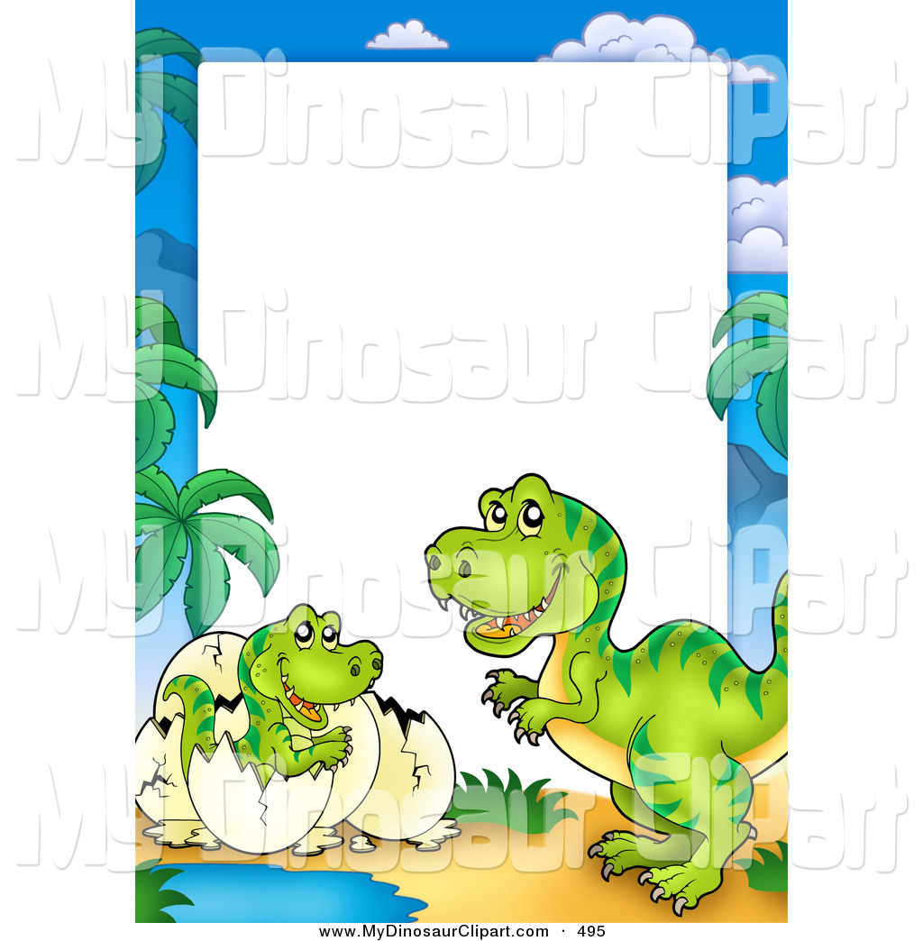 1024x1044 Dinosaur Borders Clipart