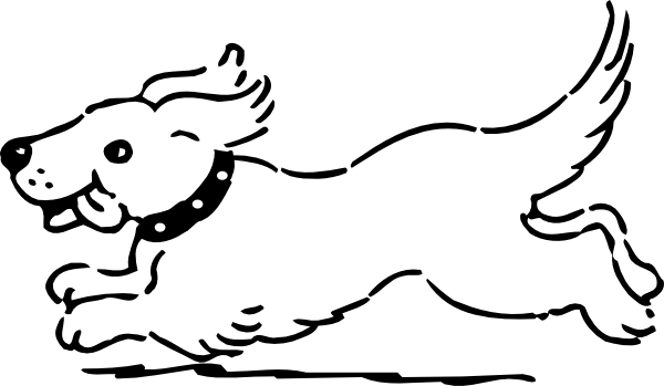 600x349 Dog For Coloring Clip Art