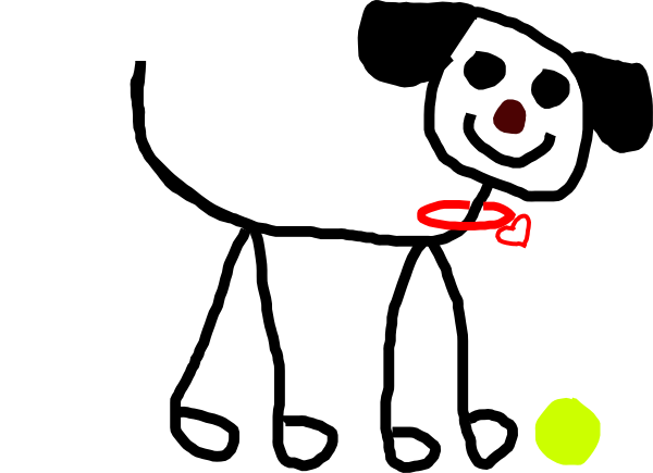 600x435 Stick Figure Kidsdog Clip Art