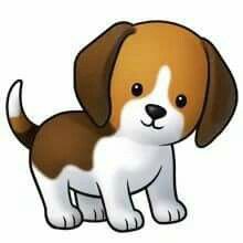 220x220 Puppy Pictures Of Cute Cartoon Puppies Clipart Silhouette Cameo