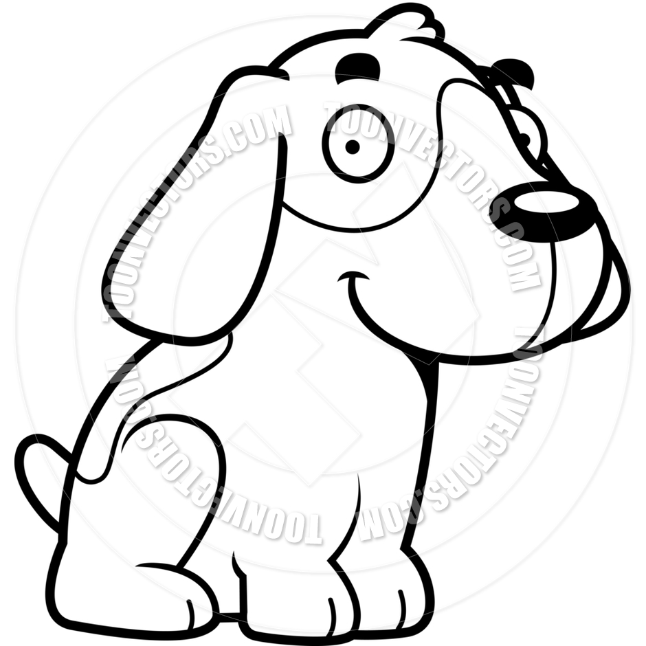 940x940 Beagle Clipart Black And White