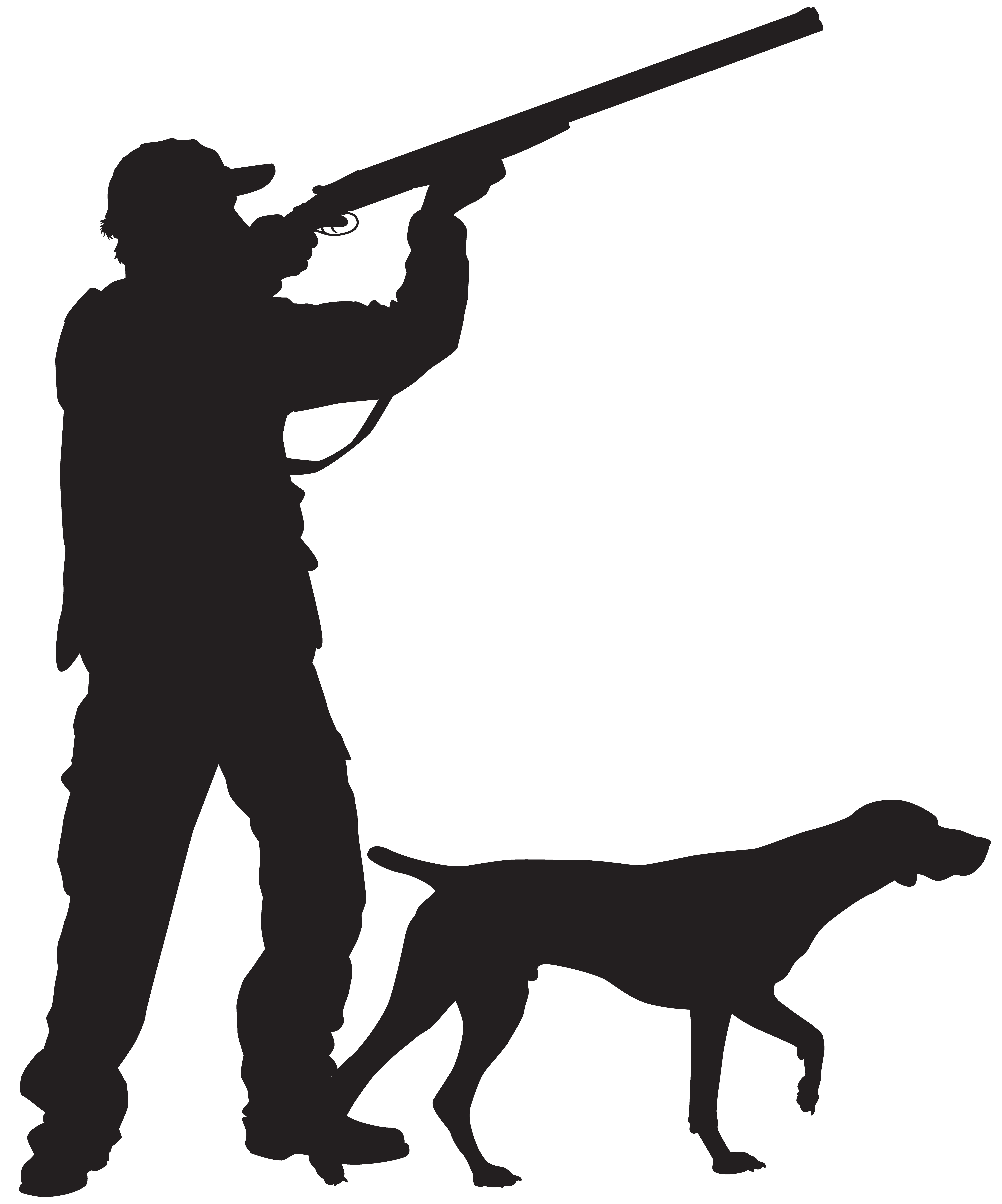 6660x8000 Hunter With Dog Silhouette Png Clip Art Imageu200b Gallery