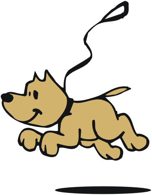 515x658 On Leash Clipart