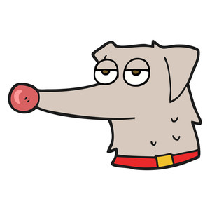 300x300 Freehand Drawn Cartoon Dog Collar Royalty Free Stock Image