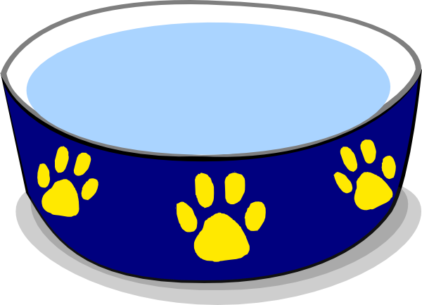 600x433 Dog Water Bowl Clip Art
