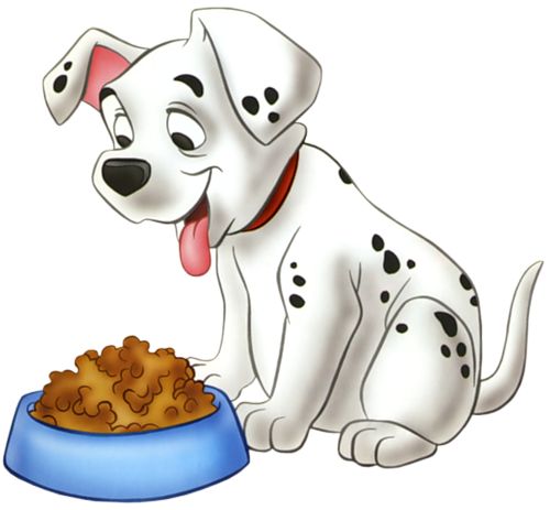Dog Eating Clipart