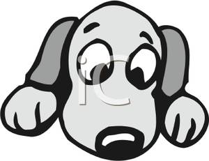 300x231 Cute Dog Face Clipart
