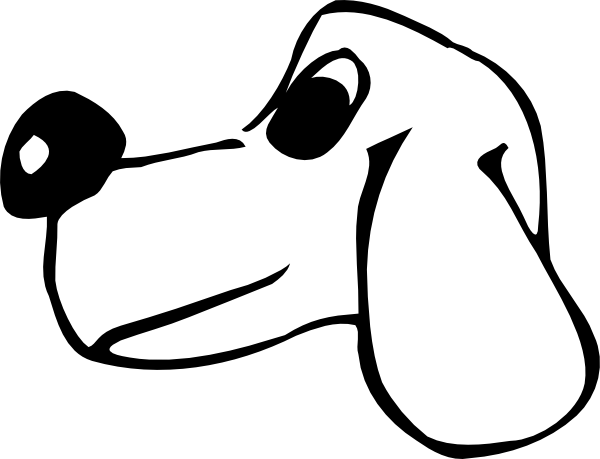 600x459 Dog Head Clip Art