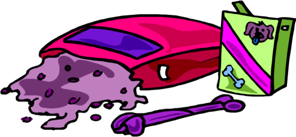 600x279 Purple Dog Food Clipart