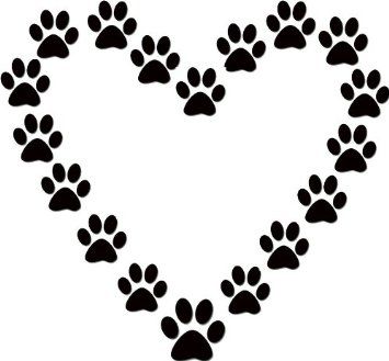355x329 Best Paw Print Clip Art Ideas Paw Print Drawing