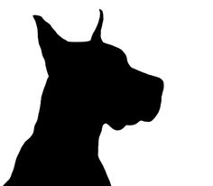 236x206 Great Dane Silhouette Clip Art