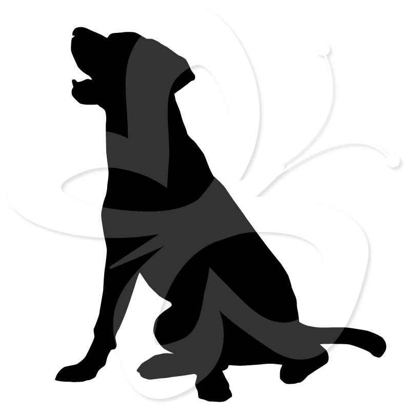 801x800 Black Lab Silhouette Clipart