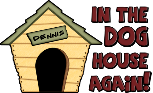 500x303 Dennis Name Dog House Clipart