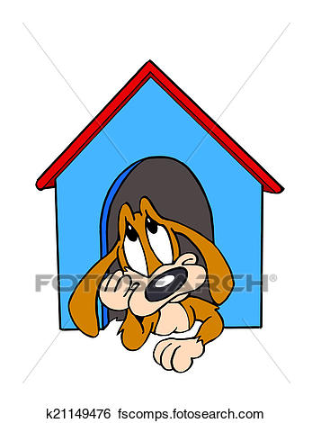 347x470 Stock Illustration Of In The Dog House K21149476