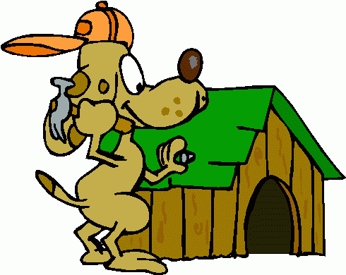 490x390 Image Of Dog House Clipart