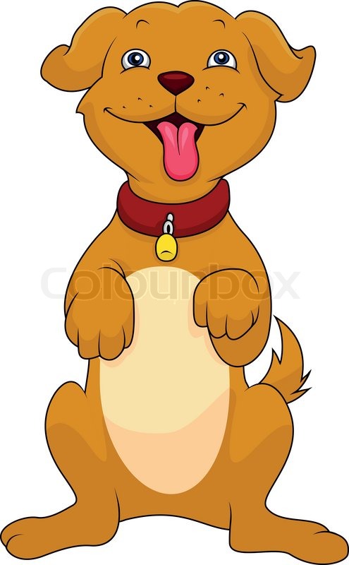 495x800 Happy Dog Cartoon Stock Vector Colourbox