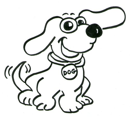 500x450 Best Cartoon Dog Drawing Ideas Cartoon Dog