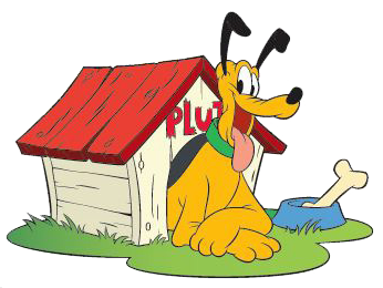 346x260 Dog In Doghouse Clipart