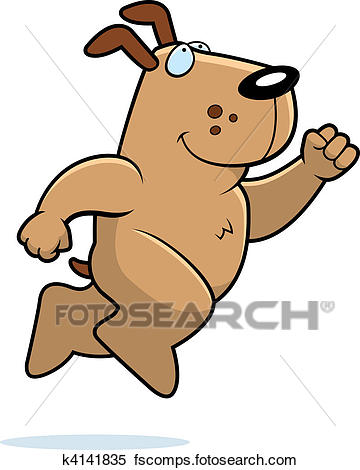 Dog Jumping Clipart 