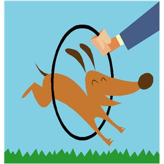 325x325 Real Dog Jumping Clipart