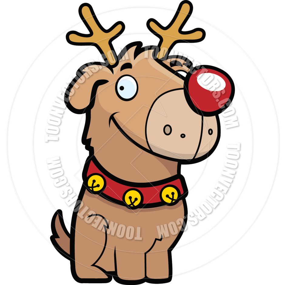 940x940 Cartoon Reindeer Dog By Cory Thoman Toon Vectors Eps