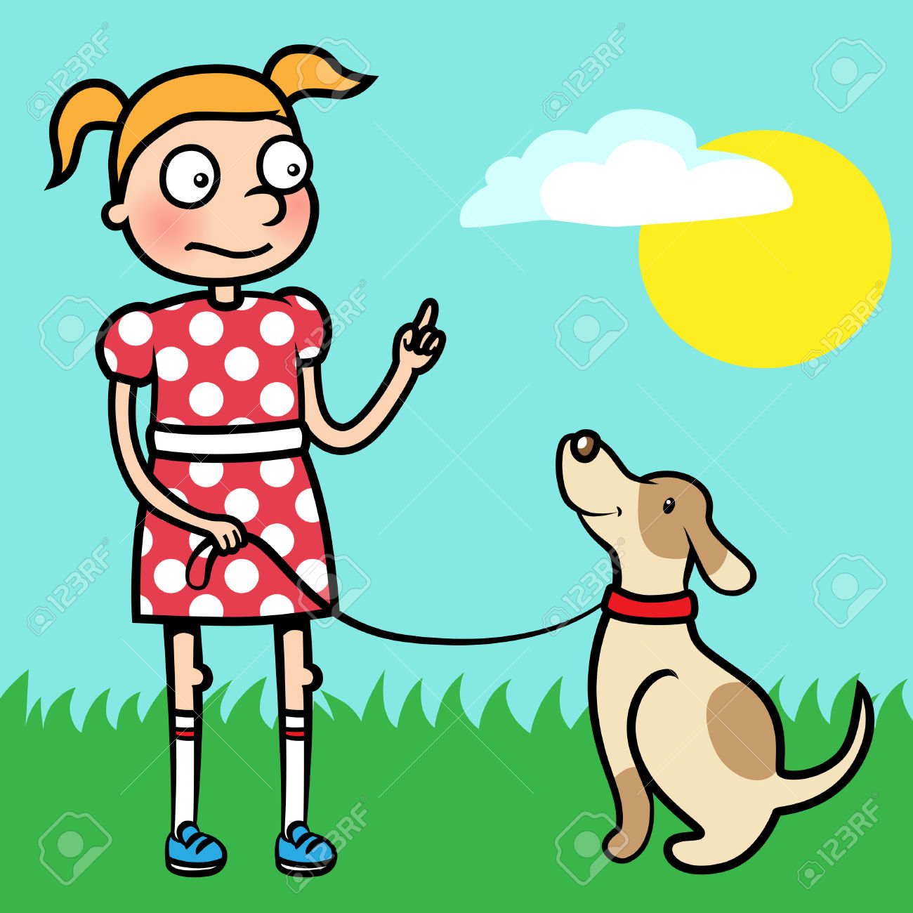 Obedient Dog Clipart