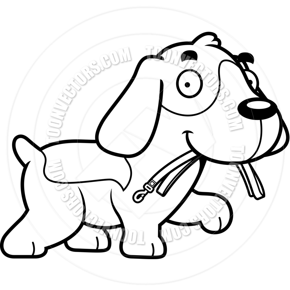 Dog On Leash Clip Art | Free download on ClipArtMag