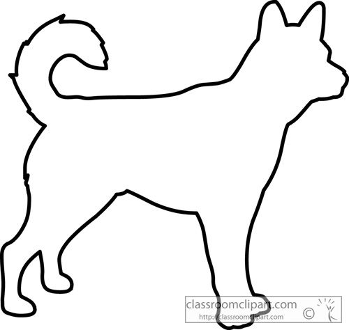 500x474 Outline Drawings Of Dogs Dog Outline 630.jpg Rocks