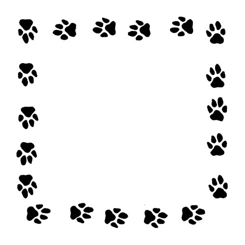 Dog Paw Border | Free download on ClipArtMag