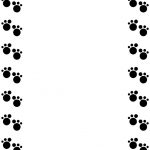 150x150 Paw Print Border Clipart Dog Paw Border Clipart Clipart Panda Free