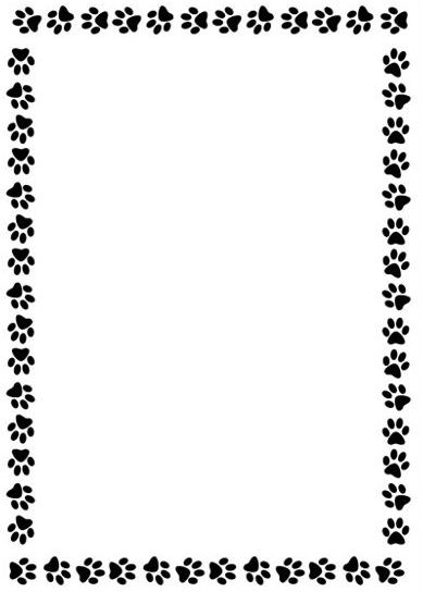 Dog Paw Border Free Download On Clipartmag