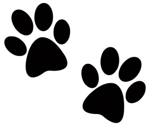 300x253 Two Dog Paw Prints Clip Art Pictures Of Dogs 2