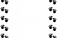 200x135 Paw Print Border Clipart