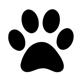 270x270 Dog Paw Print Stencil Free Stencil Gallery