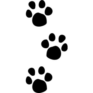 300x300 Dog Paw Print Silhouette Clipart Free Clip Art Images Craft