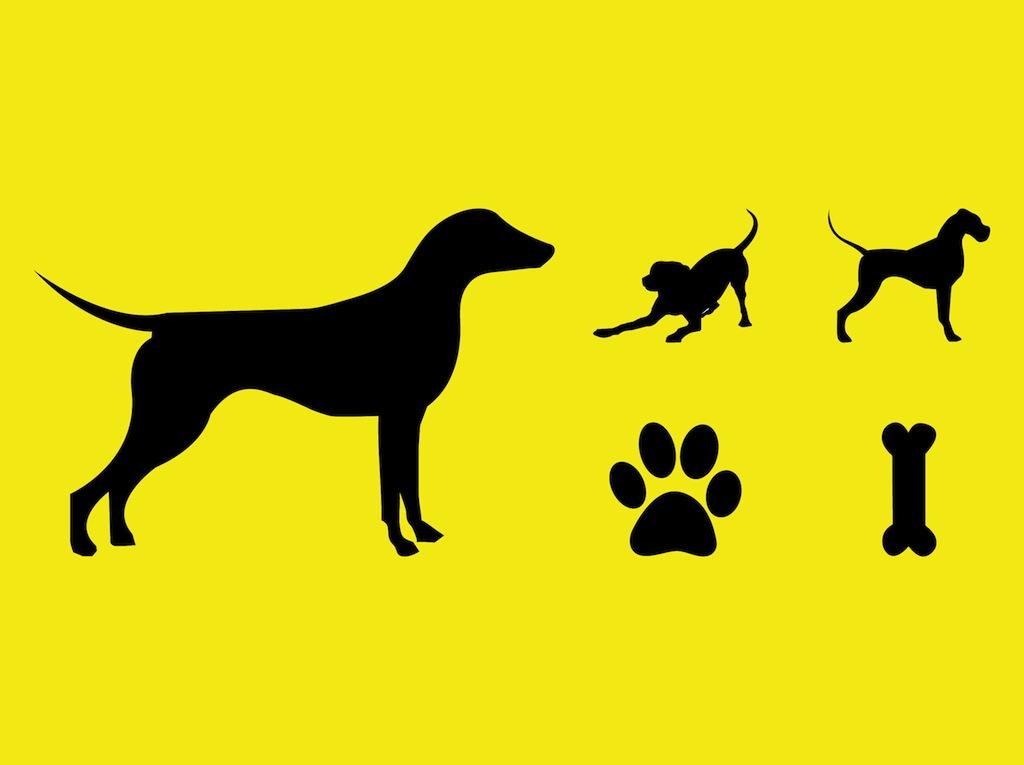 1024x765 Dog Bone Silhouette Clip Art