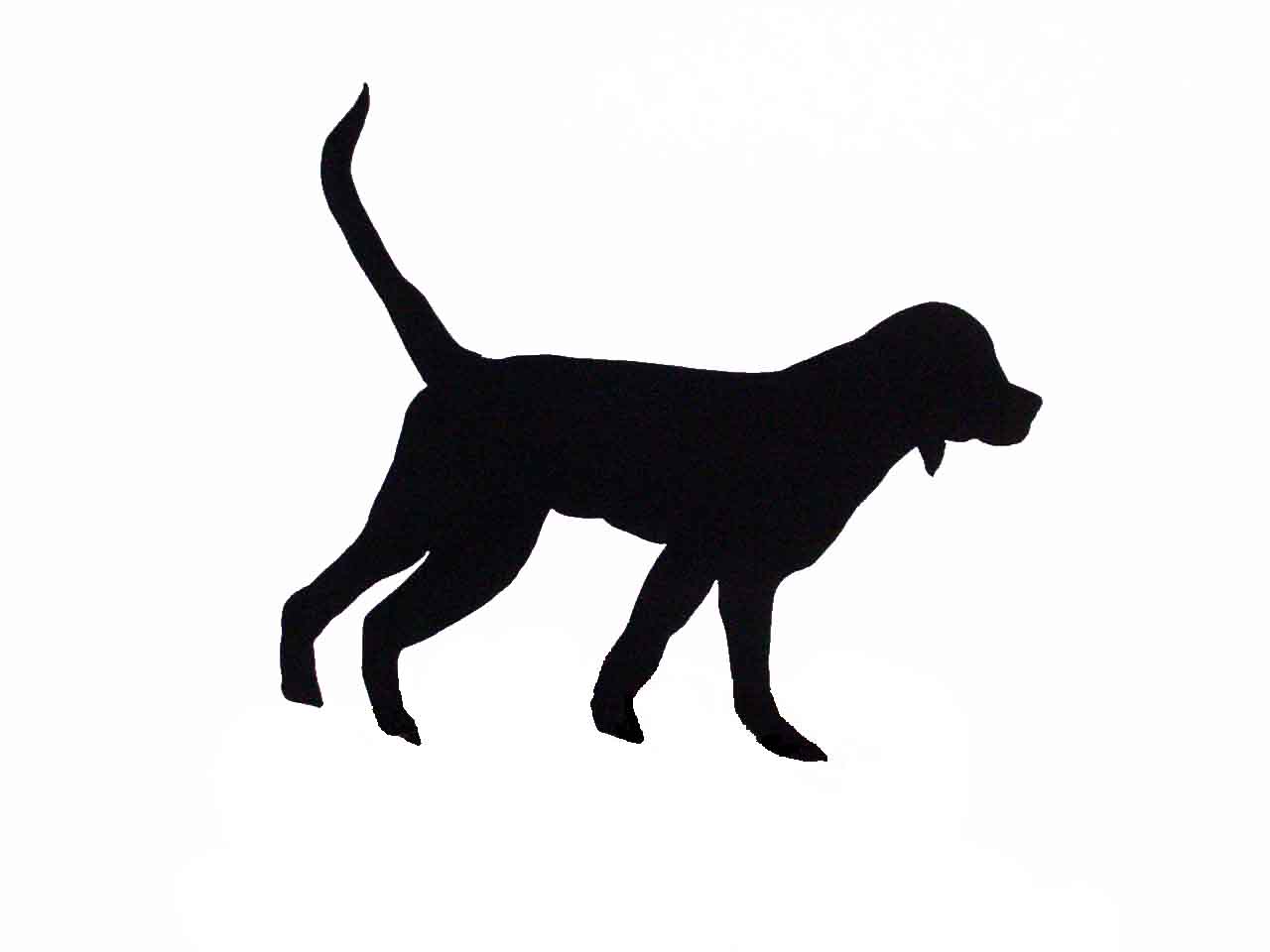 1280x960 Dog Sitting Silhouette Clipart