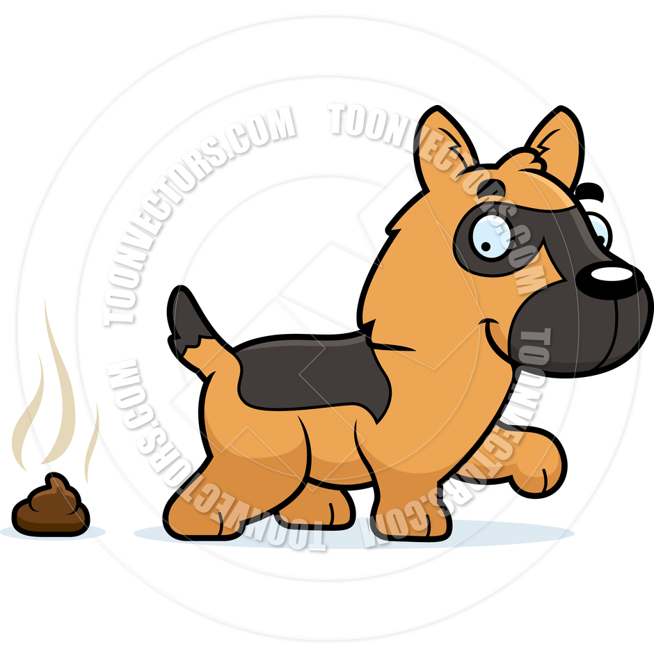 940x940 Cartoon German Shepherd Dog Poop By Cory Thoman Toon Vectors Eps