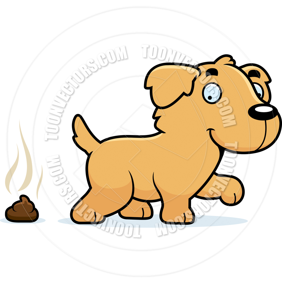 940x940 Cartoon Golden Retriever Dog Poop By Cory Thoman Toon Vectors
