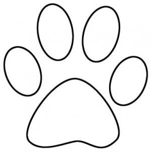 302x302 Dog Paw Single Dogs Paw Print Dog Clip Art Pictures