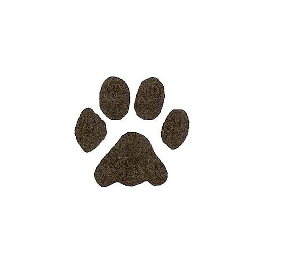580x513 Paw Print Tattoos On Dog Paw Prints Scroll Clipart 3 9