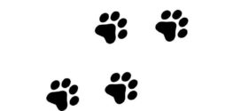 272x125 Paw Prints Clipart On Cat Paw Clip Art